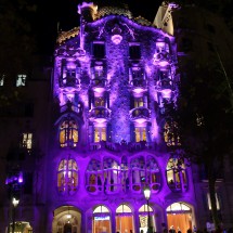 Casa Batlló in purple